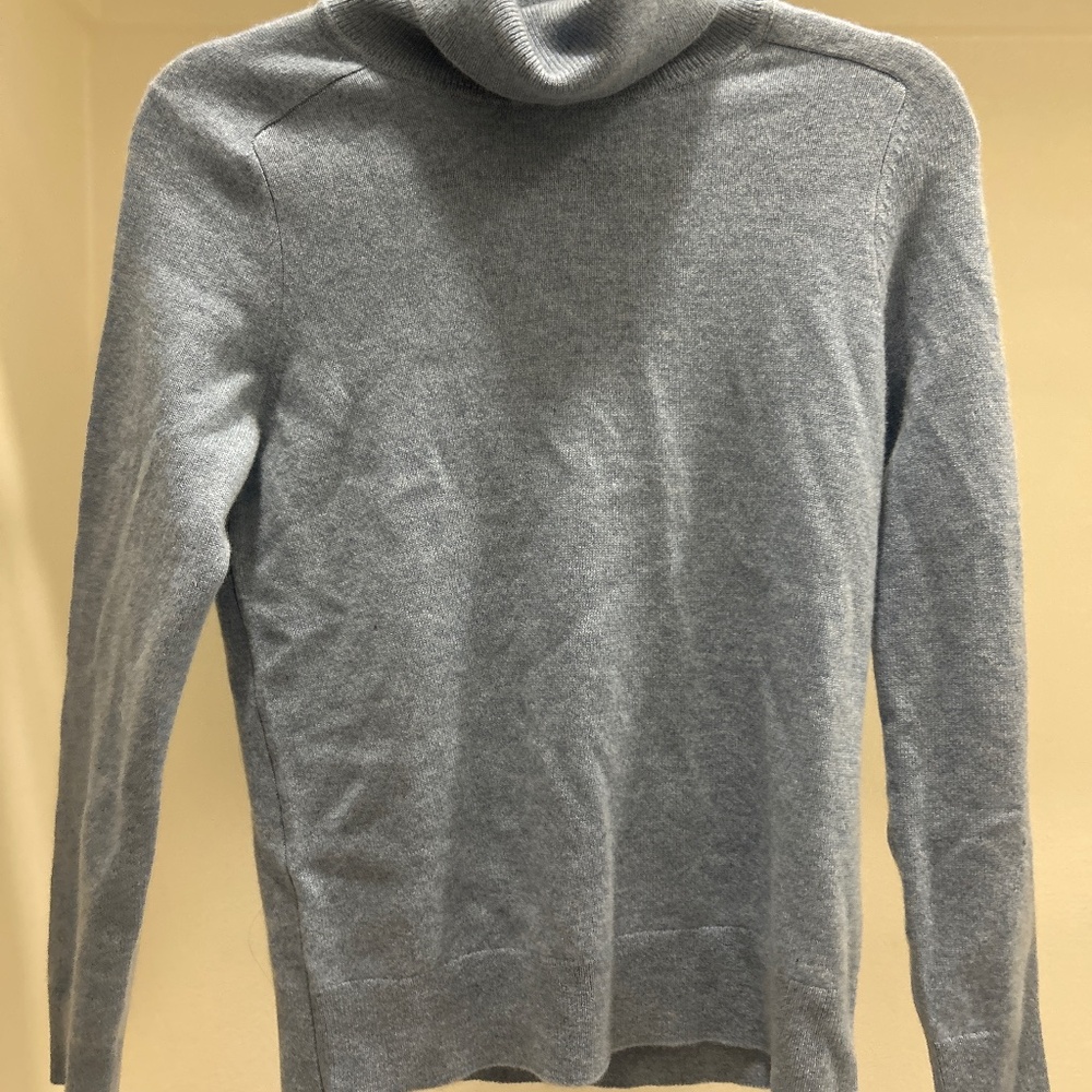 NWT Quince Blue Turtleneck